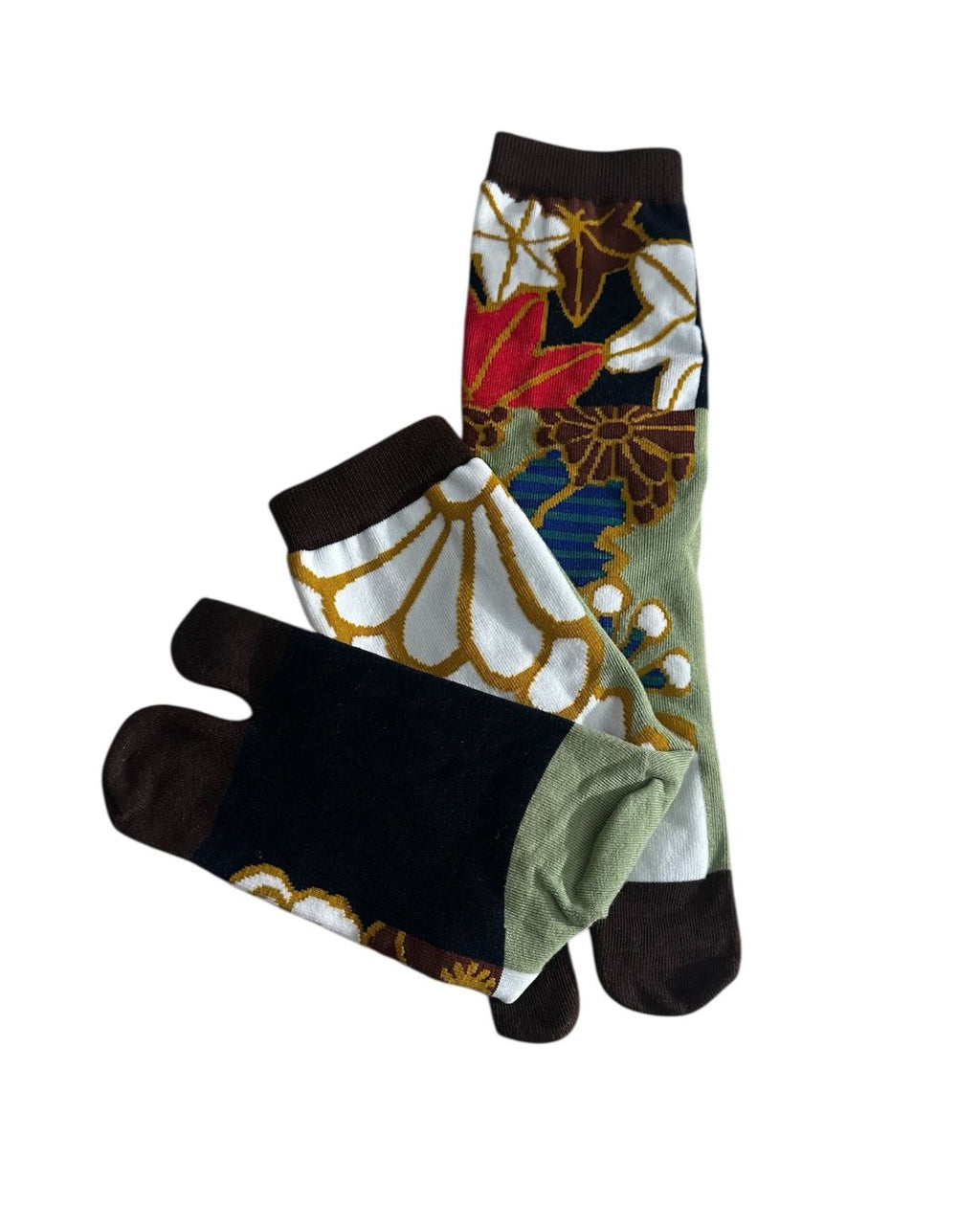 Autumn Flowers Tabi Socks